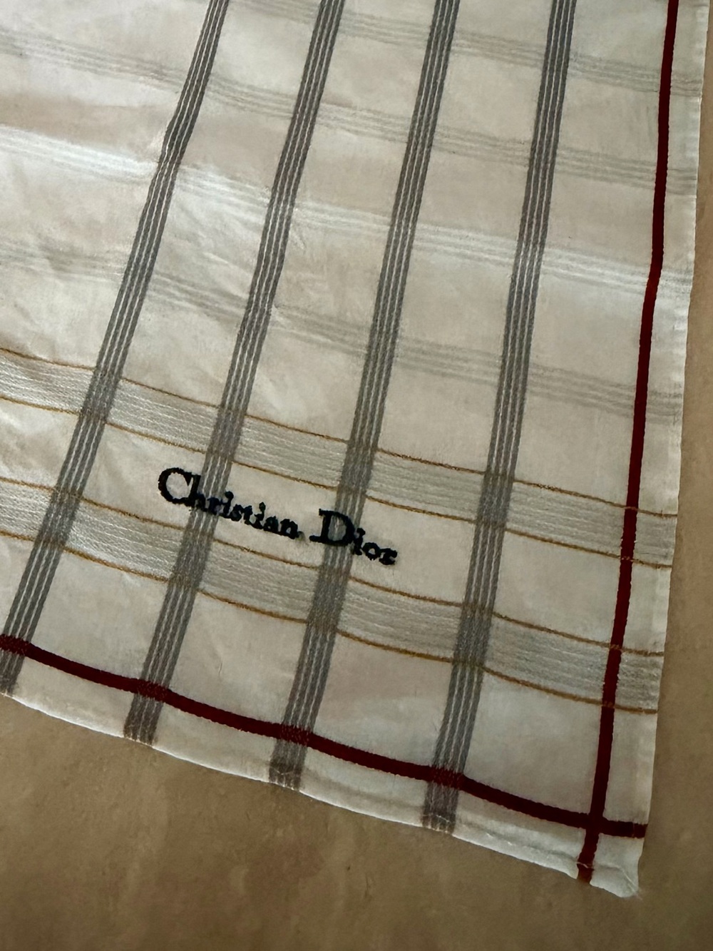Christian Dior Vintage Handkerchief Scarf - cotton